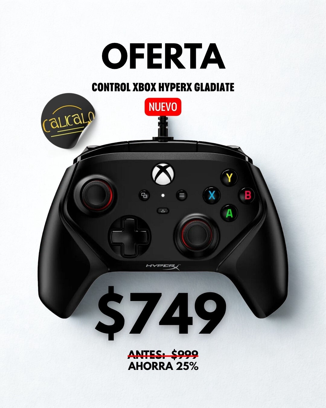 Control XBOX HyperX Clutch Gladiate