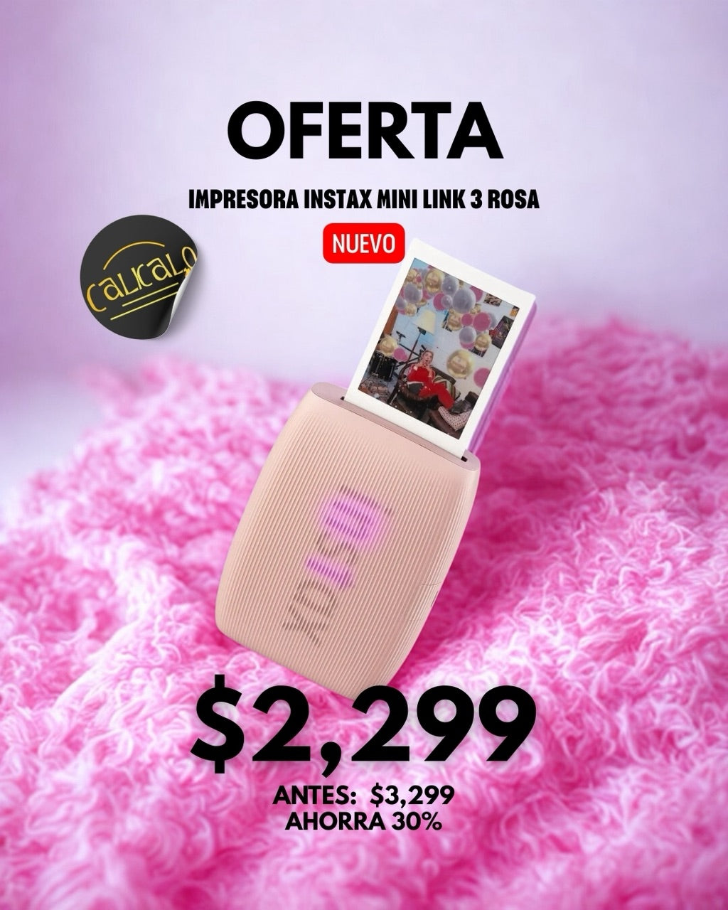 Impresora Instax Mini Link 3 Rosa