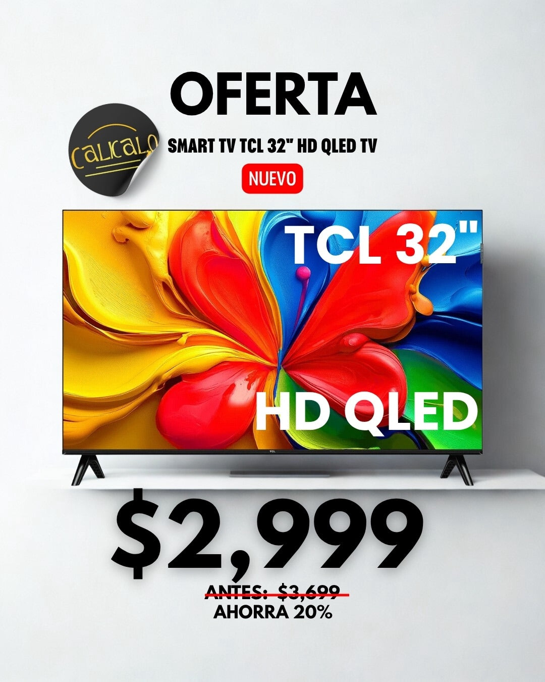 Smart TV TCL Q2K 32” HD QLED
