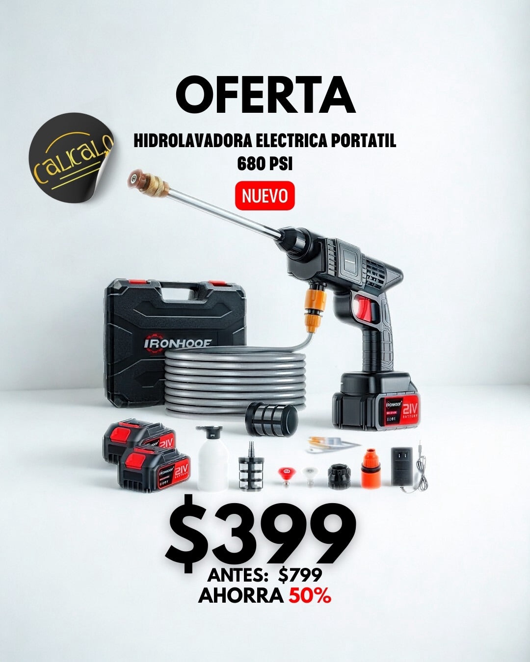 Hidrolavadora Portátil 680 PSI