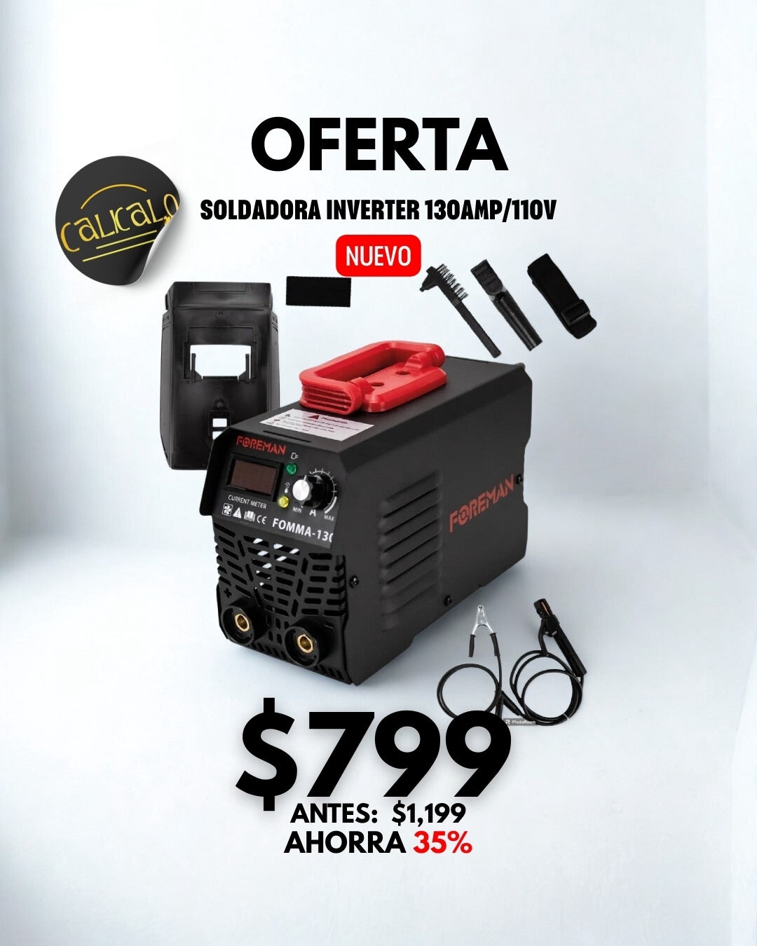 Soldadora Foreman Inverter Profesional 130 amp